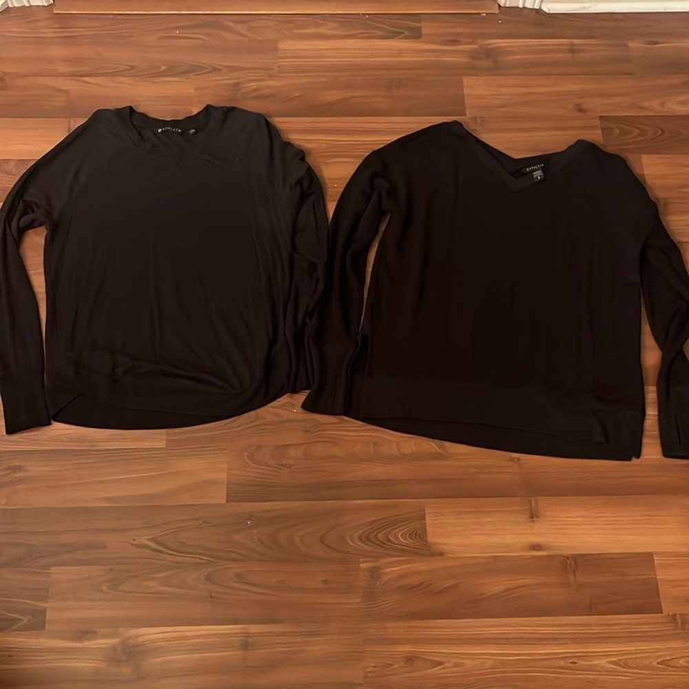Bundle of 2 Athleta Black Sweatshirts Size S